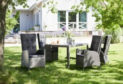 Garden FLAIR Dining Gartentisch LIANA 180 x 90 cm graumix