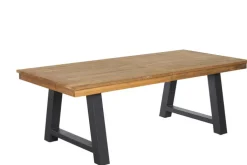 Garden FLAIR Gartentisch OLI 220-300 x 100 cm sandschwarz /Teak