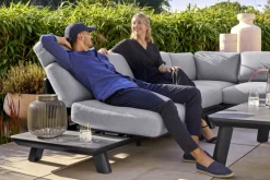 Garden FLAIR Living Gartenlounge RUNE 3-tlg schwarz /grau