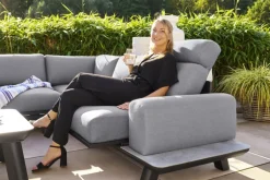 Garden FLAIR Living Gartenlounge RUNE 3-tlg schwarz /grau