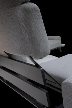 Garden FLAIR Living Gartenlounge RUNE 3-tlg schwarz /grau