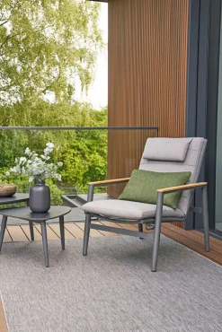 Garden FLAIR Loungetisch Outdoor SUN 80 cm schwarz