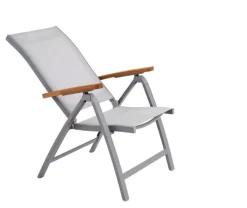 Garden FLAIR Positionsstuhl Garten SALZBURG Alu /hellgrau