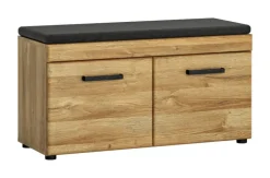 QUARTIER Garderobenbank CORTINA 93 x 47 cm Eiche braun