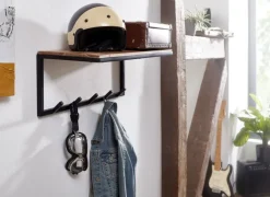 Garderobenleiste 70 x 27 cm Akazie