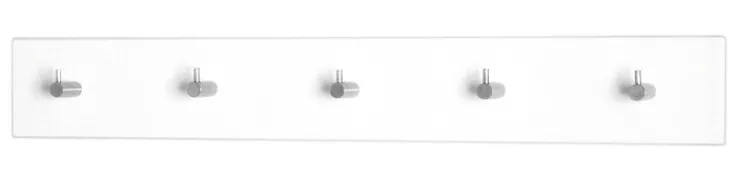 Garderobenleiste EDDY Hochglanz 57 x 8 x 5 cm Holz weiß