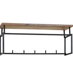 Garderobenpaneel 53 x 40 cm Mango/schwarz