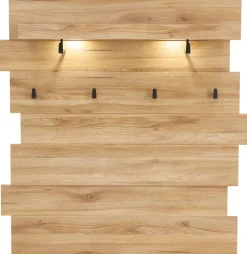 Garderobenpaneel CLYDE 120 x 125 cm Mauvella-Oak-Dekor
