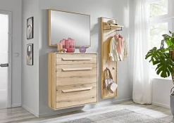 Garderobenpaneel PERADO 44 x 180 cm braun-Eiche Evoke Dekor