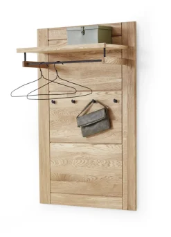 Garderobenpaneel  JURIA 80 x 120 cm Eiche massiv