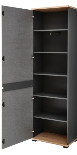 Garderobenschrank SEDEO 60 x 200 cm Artisan Eiche naturfarbig