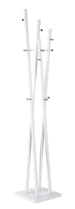 Garderobenständer 35 x 192 cm weiß/chromfarbig