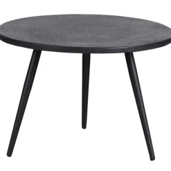 Garten Beistelltisch SUZE 2-teilig schwarz