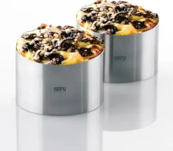 GEFU Dessert-u. Vorspeisenringe 3-teiliges Set silberfarbig