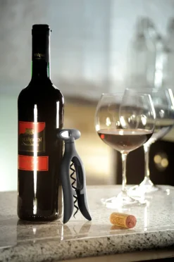 GEFU Korkenzieher MOLTOVINO schwarz/silberfarbig