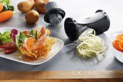 GEFU Spiralschneider SPIRELLI inkl. Sparschäler und Reinigungsbürste Kunststoff schwarz