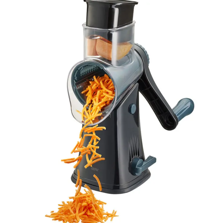 GEFU Trommelreibe CLICK 12,5 x 28 x 23,5 cm Kunststoff schwarz