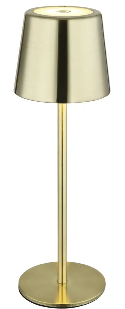 GLOBO Akku LED Tischlampe VANCOUVER goldfarbig