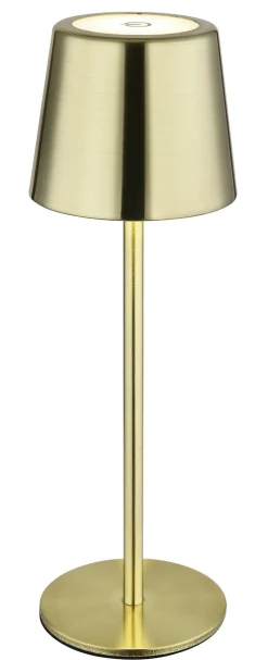 GLOBO Akku LED Tischlampe VANCOUVER goldfarbig