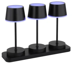 GLOBO Akku LED Tischleuchte DAWSON, Kunststoff/Metall, 30 x 21,6 x 8,5 cm Schwarz