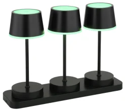 GLOBO Akku LED Tischleuchte DAWSON, Kunststoff/Metall, 30 x 21,6 x 8,5 cm Schwarz