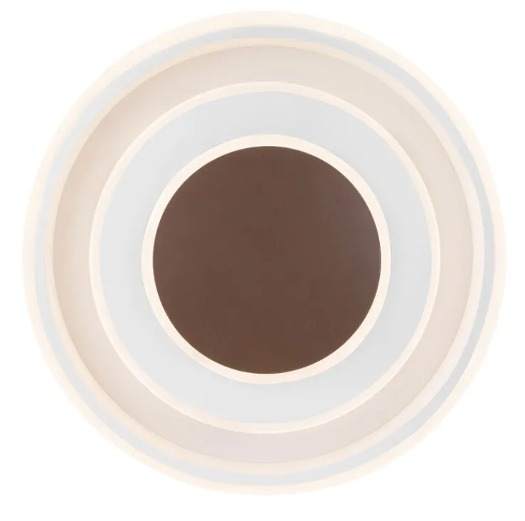 GLOBO CCT LED Deckenlampe GOFFI 69 cm weiß/braun