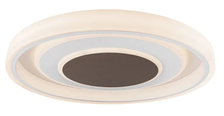 GLOBO CCT LED Deckenlampe GOFFI 69 cm weiß/braun