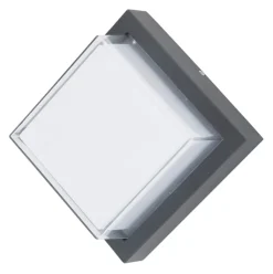 GLOBO LED Außenwandleuchte JALLA II 16x16 cm anthrazit