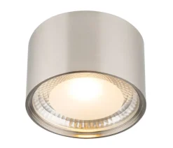 GLOBO LED Deckenlampe Ø 11 SERENA Nickelfarbig/satiniertes Glas