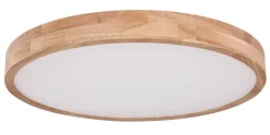 GLOBO LED Deckenlampe RAINER 60 cm Holzoptik