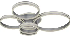 GLOBO LED Deckenlampe RUBIO 114x90 cm grau