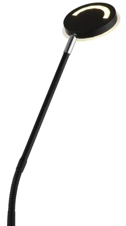 GLOBO LED Stehlampe SILVIO, Metall/Kunststoff, 173 x 52 cm Schwarz/Weiß