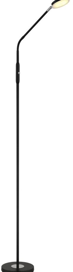 GLOBO LED Stehlampe SILVIO, Metall/Kunststoff, 173 x 52 cm Schwarz/Weiß