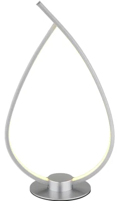 GLOBO LED Tischlampe PASCAL 37 cm silberfarbig