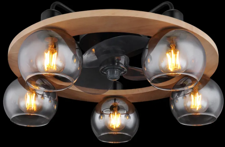 GLOBO Retrofit Deckenlampe NARINA mit Ventilator