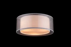 GLOBO Retrofit Deckenlampe THEO 40 cm grau