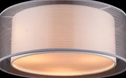 GLOBO Retrofit Deckenlampe THEO 40 cm grau