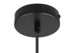 GLOBO Retrofit LED Pendelleuchte HELMUT 20 cm schwarz /Sterneffekt