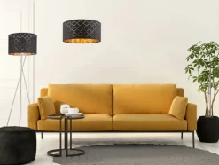 GLOBO Retrofit Pendellampe CLARKE 40 cm nickelfarbig