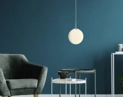 GLOBO Retrofit Pendelleuchte BALLA 25 cm Opalglas