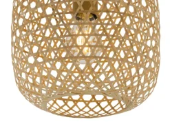 GLOBO Retrofit Pendelleuchte MIRENA 23 cm Bambus