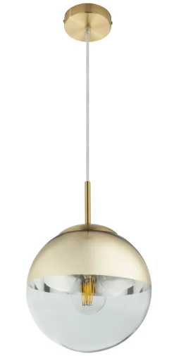 GLOBO Retrofit Pendelleuchte VARUS 20 cm goldfarbig