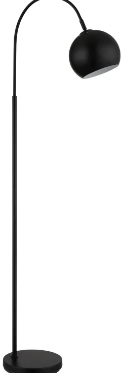 GLOBO Retrofit Stehlampe BENNO 150cm schwarz