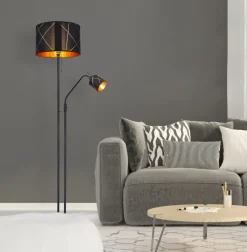 GLOBO Retrofit Stehlampe BEMMO 175 cm