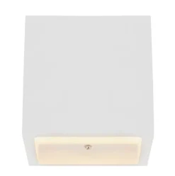 GLOBO Retrofit Wandleuchte CHRISTINE 11,5 x 11,5 cm weiß