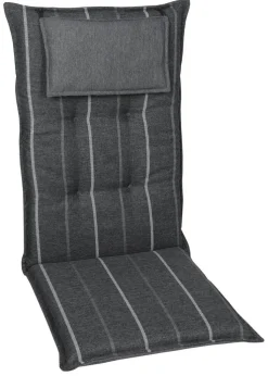 GO-DE Gartenstuhlauflage STRIPES 120/50/7 cm anthrazit