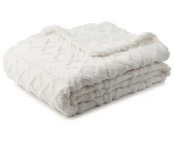 GÖZZE Wohndecke FREYA 150 x 200 cm weiß