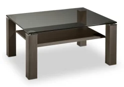 HAUKE HENDRIKS Couchtisch 110 x 70 cm Mooreiche/ Rauchglas