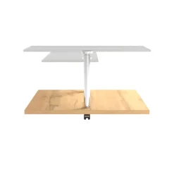 HAUKE HENDRIKS Couchtisch 80 x 80 cm Asteiche/ Edelstahl