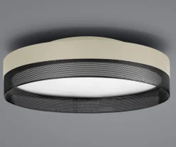 HELL LED Deckenlampe MESH sand /schwarz